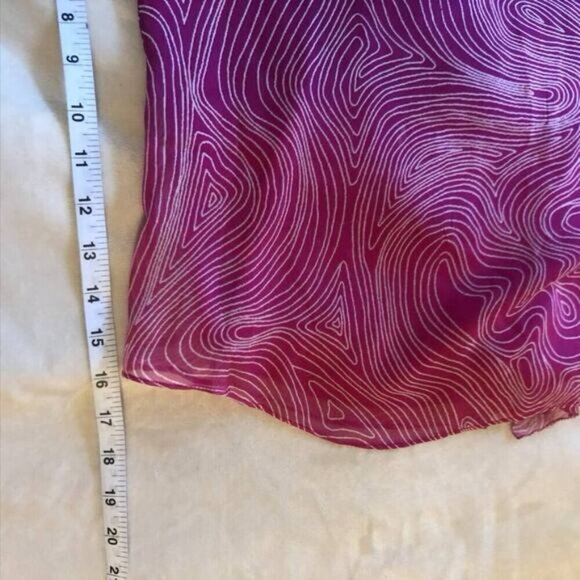 Diane Von Furstenberg Leysa Pink Silk Blouse - Size 2 - Picture 11 of 11